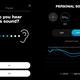 A la izquierda una de las pruebas de sonido que podemos hacer en la app de Skullcandy; a la derecha nuestro perfil guardado.